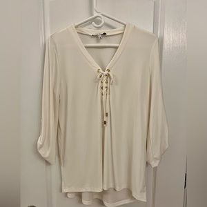 chaus • size M • cream with gold details